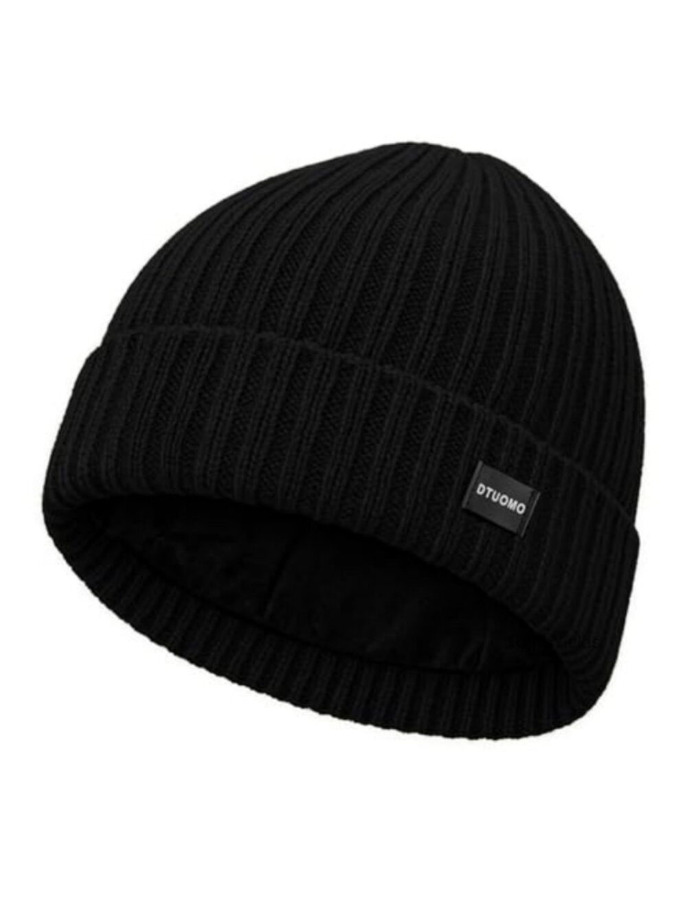 Merino Wool Fleece Lined Beanie Unisex Winter Knit Skull Cap Cuffed Thermal Hat